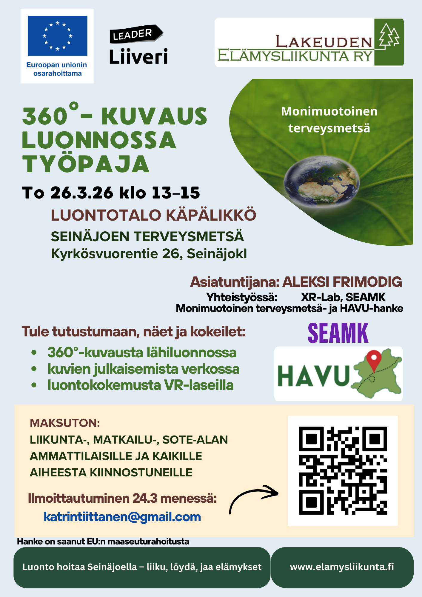 Työpaja 360°-kuvaus